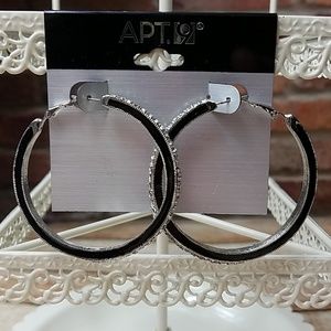 Apt. 9 Hoop Earrings 2" NWT